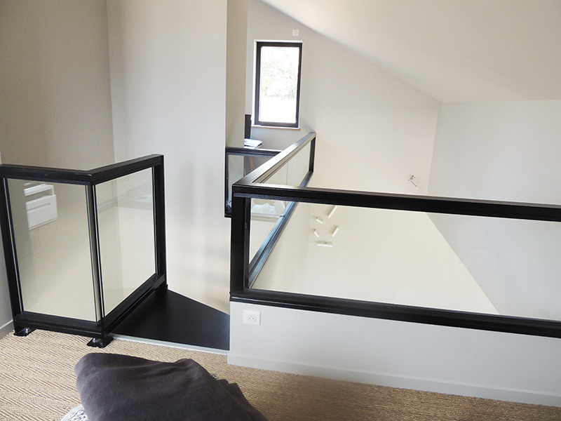Garde corps verre aluminium